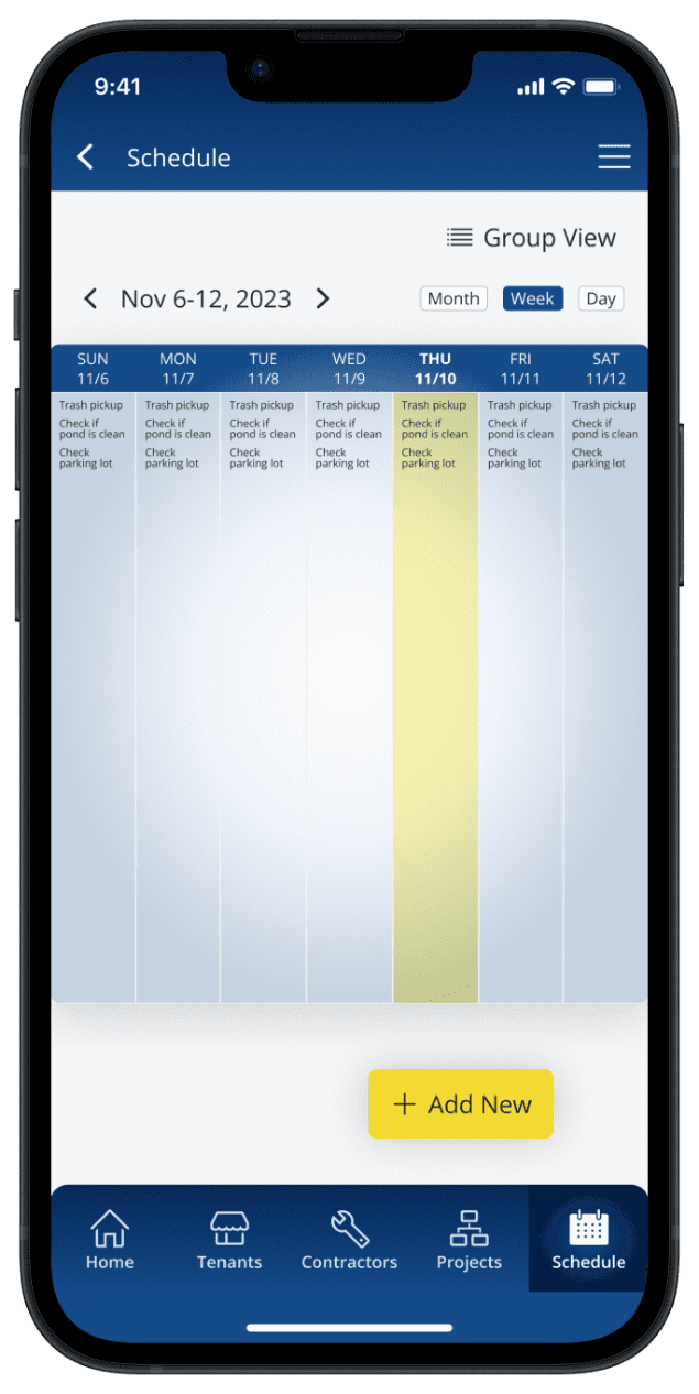 Schedule Calendar Weekly View-portrait-accountable-app-property-management-software